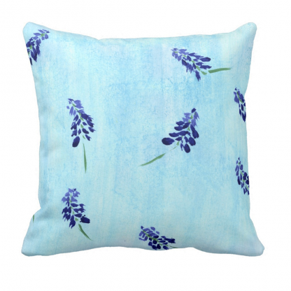 Teralehti-Throw-Pillow designed by Blondina Elms Pastel, elms The Boutique